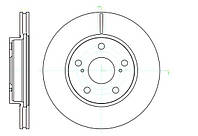 Тормозной диск передний REMSA TOYOTA AURIS(MADE IN JAPAN) 07-,