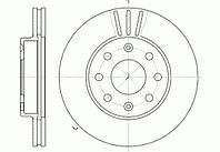 Тормозной диск передний REMSA CHEVROLET AVEO 05- (OE 96574633)