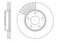 Тормозной диск передний REMSA NISSAN JUKE : 1.5 DCI;1.6 16V