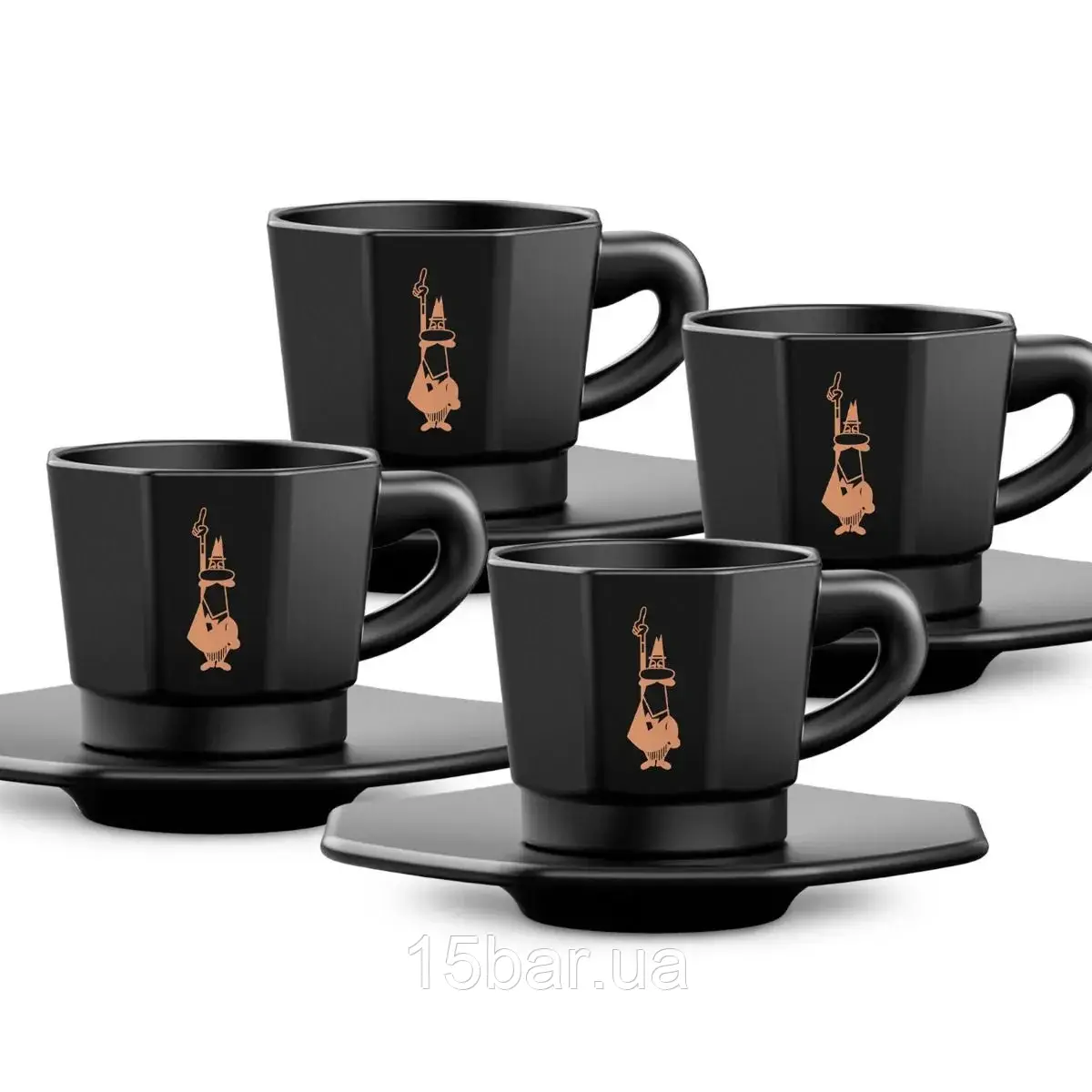 Набір чашок з блюдцями Bialetti RTATZ403