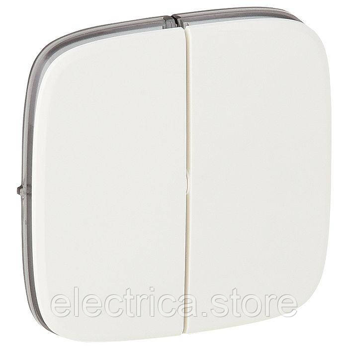 Клавіша подвійна Valena ALLURE білий 755025, фото 1