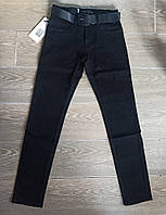 Чоловічі джинси Super Filip стрейчеві 583 скіні школа, чорні 27,28,30 рр
