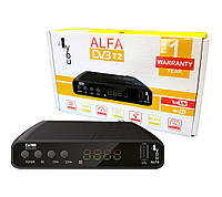 ТВ-тюнер DVB-T2 4you ALFA (Гарантія 12 міс, пластик, улучш охолодження, 2usb, GX6701)