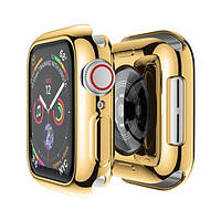 Бампер XoKo для Apple Watch 38 Gold силикон