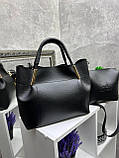 АКЦІЯ. Чорний —  комплект сумка з клатчем - елегантний, стильний та зручний (2512), фото 7