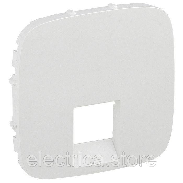 Накладка розетки Rj11/Rj45 Valena ALLURE білий 755415, фото 1