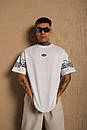 Футболка чоловіча біла повсякденна з коротким рукавом брендова літо Adidas (Адідас), фото 2