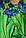 Колоритна жіноча туніка з яскравим квітковим принтом і боковими стяжками №1224-4, фото 5