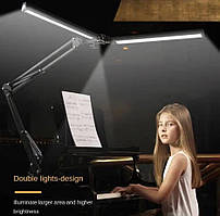 Висока підлогова лампа (торшер) FS-022 на підставці, чорна, 24 Вт - для освітлення