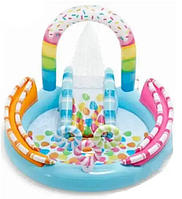 Ігровий центр дитячий надувний з водною гіркою і розпилювачем 170x168x122, 165 л, Intex 57144 NP