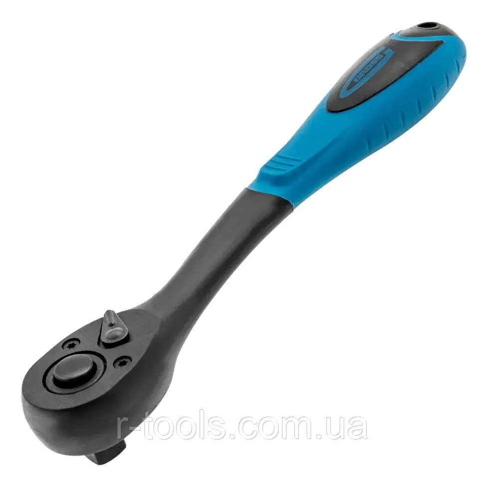 Ключ-тріскачка 1/2" 72 зуби Comfort зі швидким скиданням CRV 2 комп. ручка Gross 14082