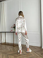 Модна красива піжама. Костюм домашній комфортний. Спальний комплект штани і сорочка., фото 6