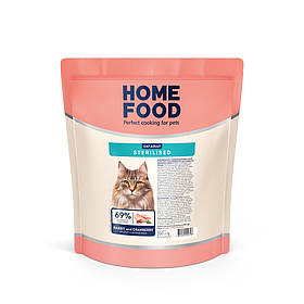 Home Food сухий корм для кастрованих котів з Кроликом і Журавлиною 0,2кг