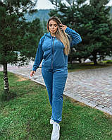 Велюровый спортивный костюм кофта на молнии штаны весенний спортивный костюм размер: 46-48, 50-52, 54-56
