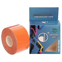 Кинезио тейп (Kinesio tape) Zelart BC-4863-3_8 размер 5м оранжевый sm
