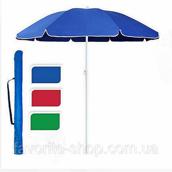 Пляжна парасолька із нахилом у чохлі, фото 1