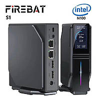 Мини ПК FIREBAT S1 Mini PC Intel N100 / 16GB DDR4 / 512GB M2 SSD / Windows 11