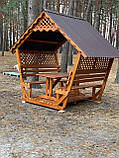 Дерев'яна альтанка, розбірна "Люкс", фото 3