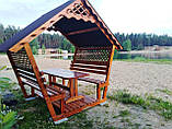 Дерев'яна альтанка, розбірна "Люкс", фото 7
