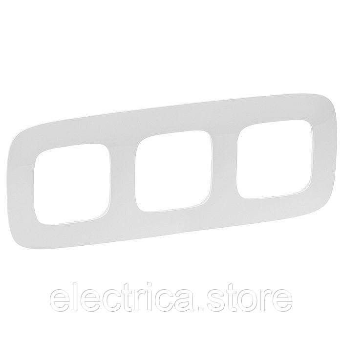 Рамка 3-постова Valena ALLURE білий 754303, фото 1
