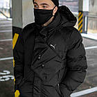 Чоловіча сумка слінг Cross Body через плече чорна з тканини нагрудна бананка на кожен день, фото 9