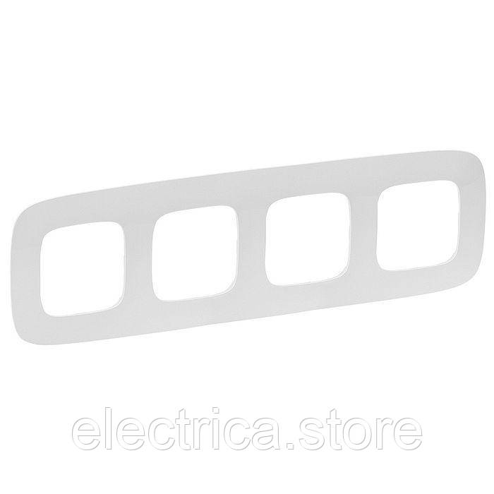 Рамка 4-постова Valena ALLURE білий 754304, фото 1