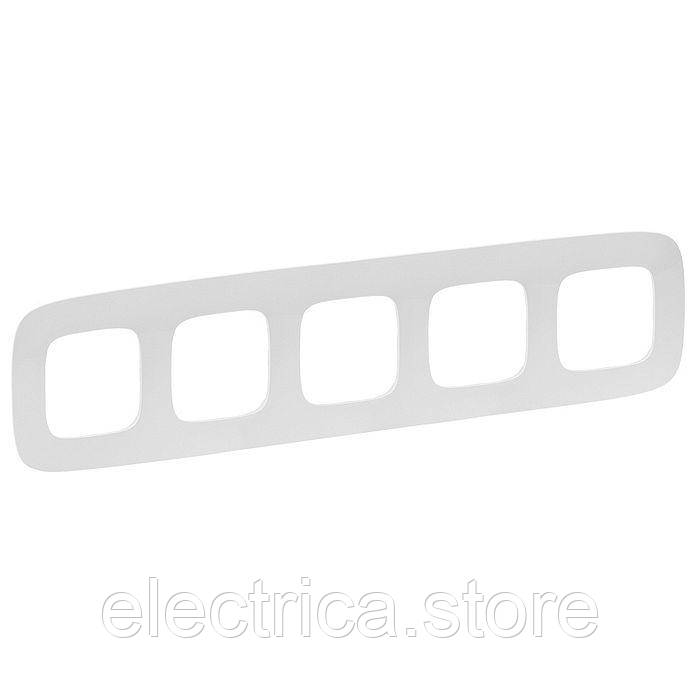 Рамка 5-постова Valena ALLURE білий 754305, фото 1