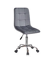 Офисное кресло в бархатной оббивке Tom CH-Office без протектора колес (пластиковые колеса)