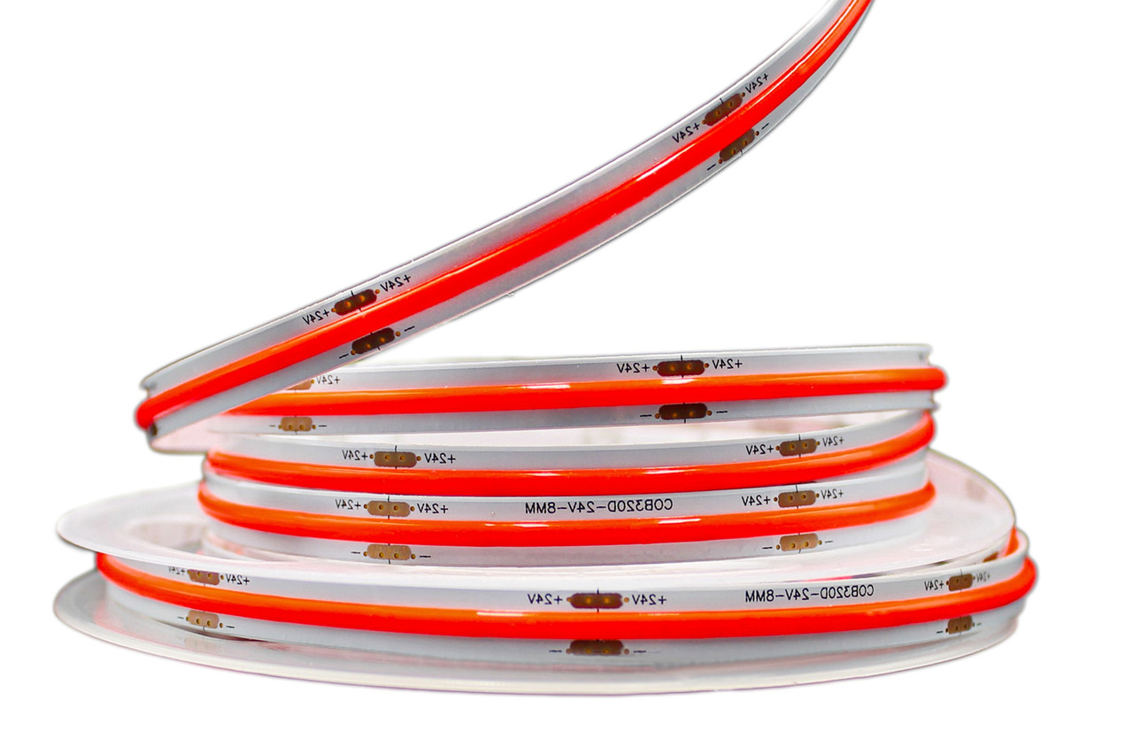 Світлодіодна LED стрічка PROLUM™ 24V; СОВ; 320; LED; IP20; Series "PRO", Червоний