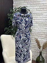 Стильна жіноча сукня, тканина "Трикотаж Масло" розмір 54