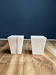 Меблеві ніжки і опори дерев'яні конус  квадрат H.100 / Квадрат-2, фото 4