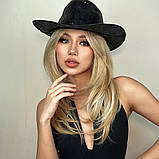 Перука пшенична блондинка жіноча середньої довжини термо, фото 5