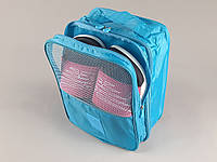 Чехол-сумка органайзер для обуви. Цвет голубой.