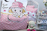 Дитяча постільна білизна у ліжечко ТМ PrimaTeks Sweet sleeper pink, фото 3