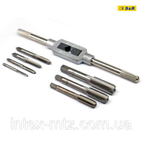 Набір мітчиків S&R Tempo 8 шт із тримачем М3-М12