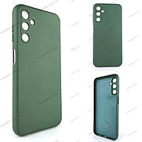 Чехол Samsung M14 / Чехол на Самсунг М14 (Soft Silicone Cover) темно-зеленый