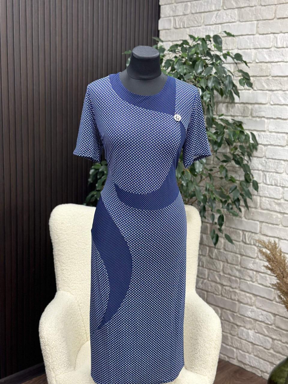 Стильна жіноча сукня, тканина "Трикотаж Масло" розмір 56