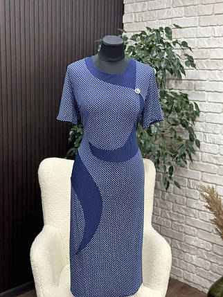 Стильна жіноча сукня, тканина "Трикотаж Масло" розмір 56, фото 1