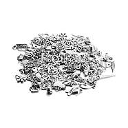 100 унікальних підвісок з нержавіючої сталі | Набір шармів | Шармики для прикрас | №9 slv, фото 9