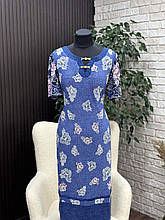 Стильна жіноча сукня, тканина "Трикотаж Масло" розмір 54