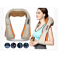 Роликовый массажер для шеи и плеч с ИК-прогревом Massager of Neck Kneading \ Роліковий масажер для шиї QKN