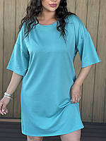 Платье женское футболка туника спортивное летнее 42-60 размеры