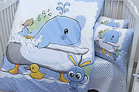 Детское постельное белье в кроватку ТМ PrimaTeks Whale