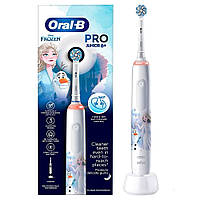 Електрична зубна щітка Braun Oral-B Pro 3 Junior Frozen D505.513.Z3K з двома змінними насадками