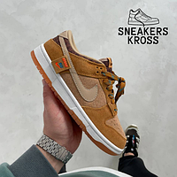 Женские кроссовки Nike Dunk Low Teddy Bear Brown, Найк СБ Данк Коричневый, Nike dunk premium