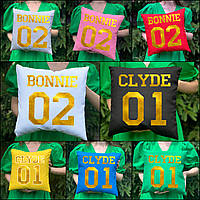 Парні подушки з принтом - Clyde/Bonnie