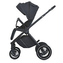 Коляска дитяча універсальна 2в1 Era ME 1100 Midnight Gray (два чохла, два дощовика, москітна сітка, сумка-рюкзак), фото 6
