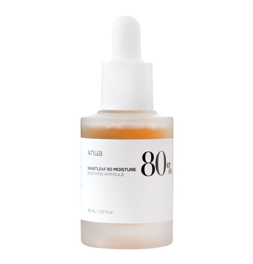 Заспокійлива ампула на основі хаутюйнії Anua Heartleaf 80% Moisture Soothing Ampoule 30 мл, фото 1