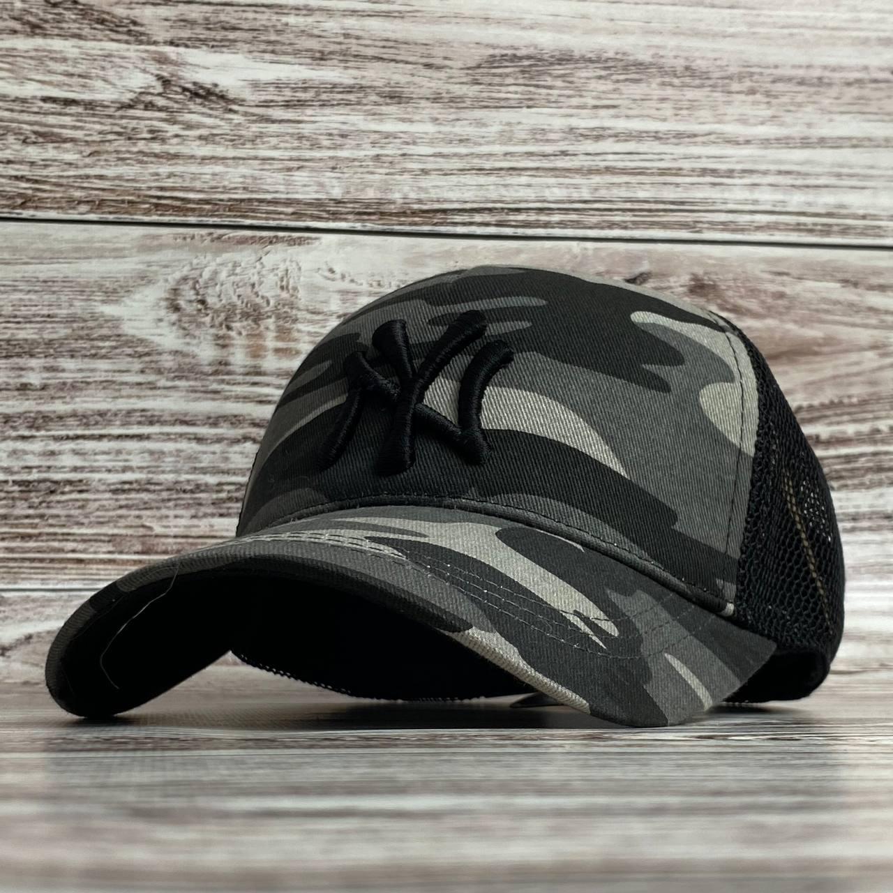 Літня бейсболка сітка NY камуфляж, фото 1