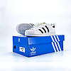 Жіночі та чоловічі кросівки Adidas Superstar білі шкіряні кеди Адідас Суперстар весна літо, фото 4